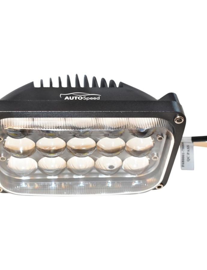 Proiector de lucru LED 45W 12–24V dreptunghiular cu fascicul luminos îngust de 30°