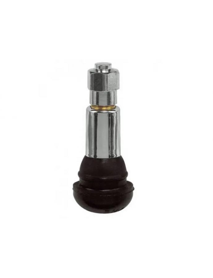 Ventil fără cameră din cauciuc cromat pentru roată, lungime 42,5 mm, diametru 11,3 mm