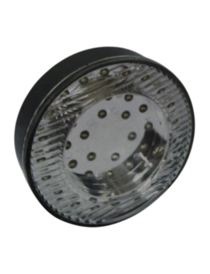 Lampă universală rotundă LED 24V 103 mm albă WP — lampă LED pentru vehicule comerciale, remorci și utilaje speciale.