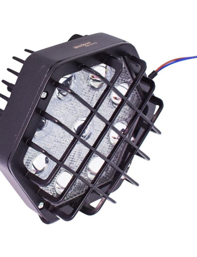 Proiector de lucru LED 27W 12–24V hexagonal cu fascicul îngust de 30°