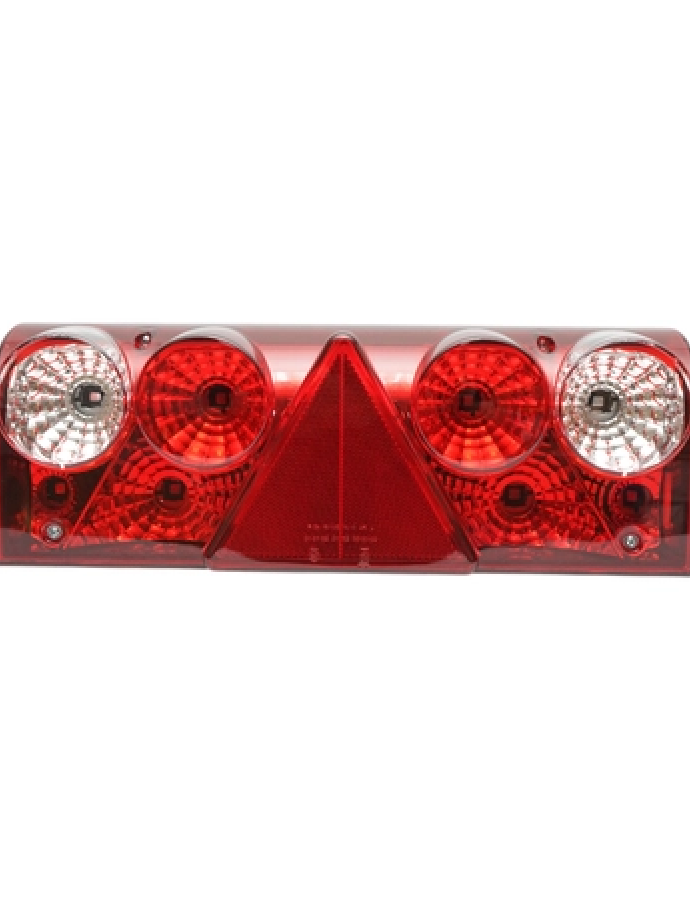 Lampă spate 24V dreapta 430×130×80 mm — lampă combinată spate pentru camioane, remorci și semiremorci.
