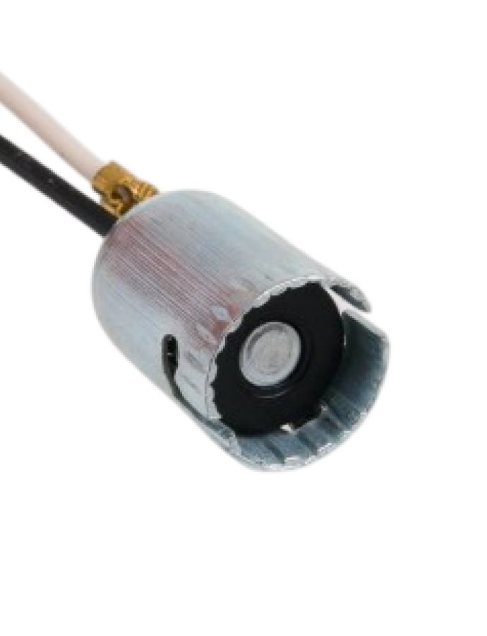 Soclu metalic pentru becuri P21W și R10W cu cablaj electric pentru iluminare auto