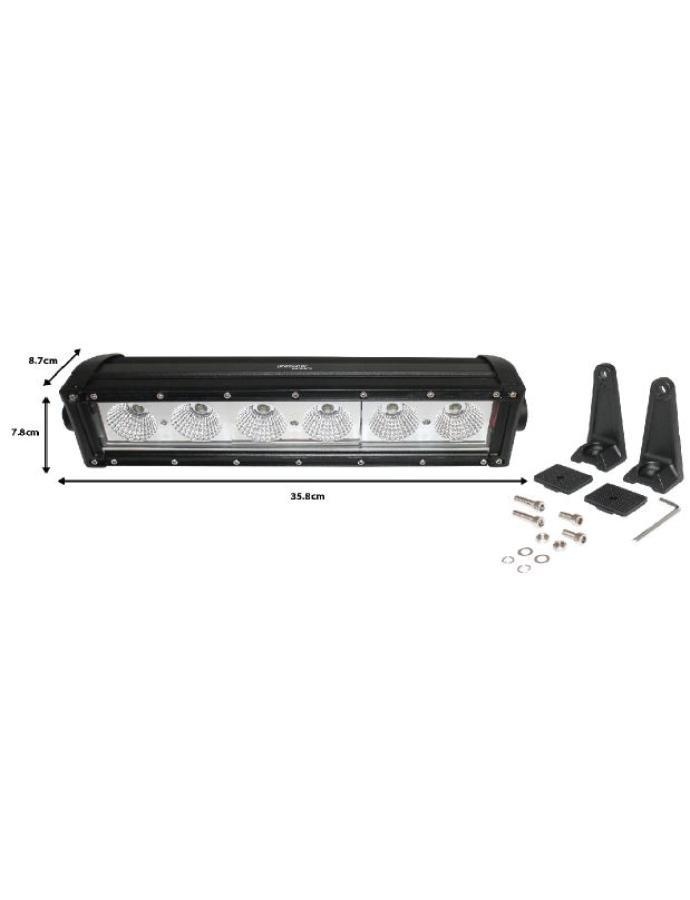 Proiector de lucru LED 60W 9–60V dreptunghiular 6000K pentru utilaje și camioane