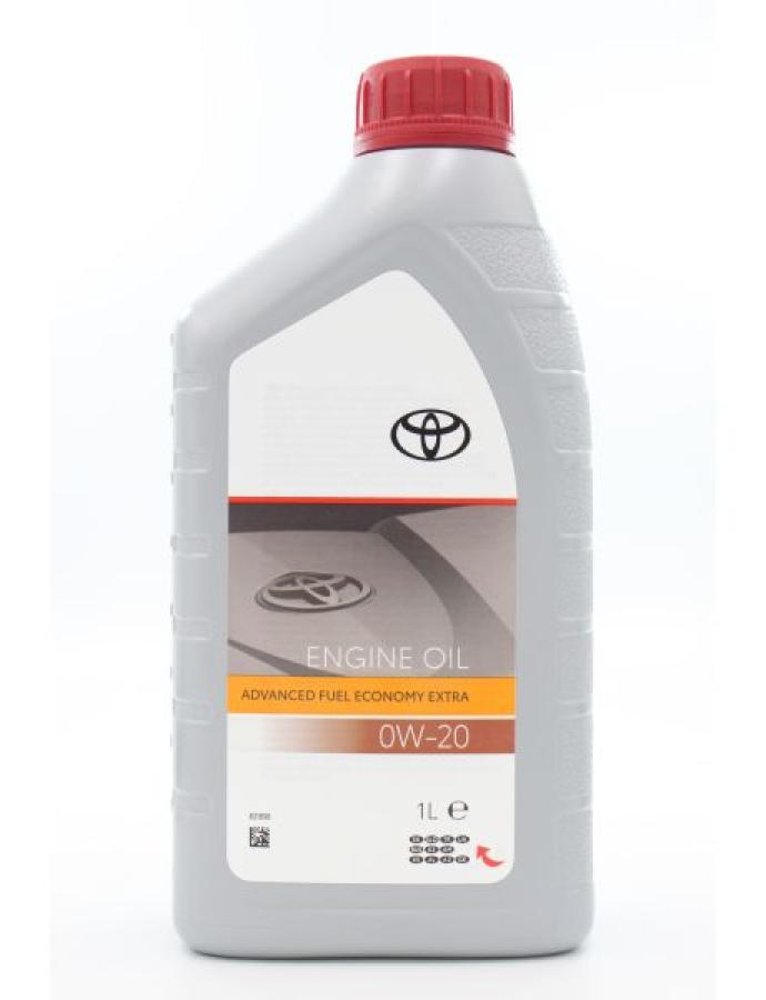 Масло TOYOTA SAE 0W-20 AFE 1 л — синтетическое моторное масло для бензиновых и гибридных двигателей.