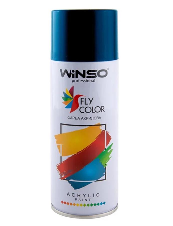 Vopsea Winso Albastru Închis 450 ml — spray email pentru metal și alte suprafețe, culoare albastru intens.