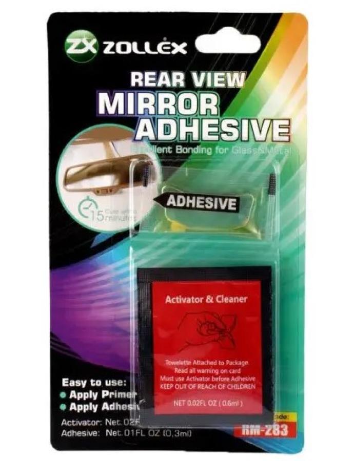Клей для зеркал Zollex 0,6 мл + 0,3 мл для крепления зеркальной площадки к стеклу
