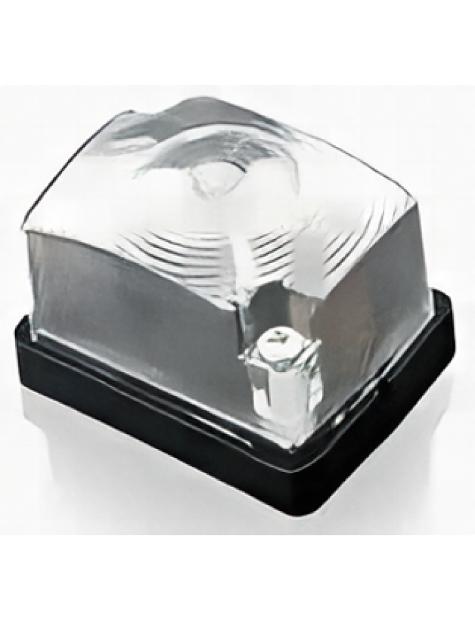 Lampă FTP-174 de gabarit albă pentru bec tubular C5W — lampă de poziție compactă pentru remorci, camioane și utilaje speciale.