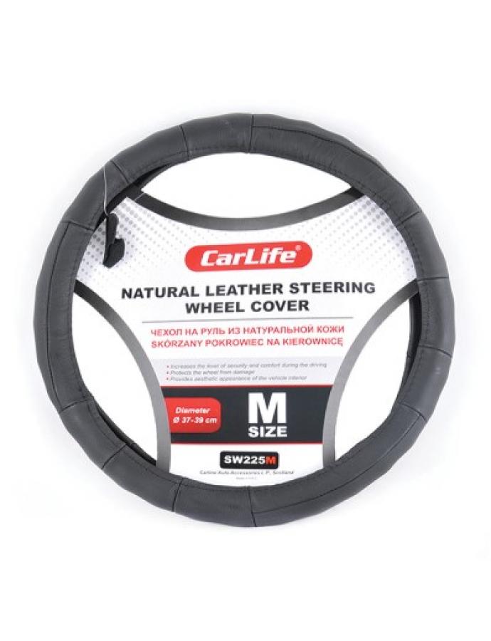Husa pentru volan CarLife M 37-39 Ø din piele