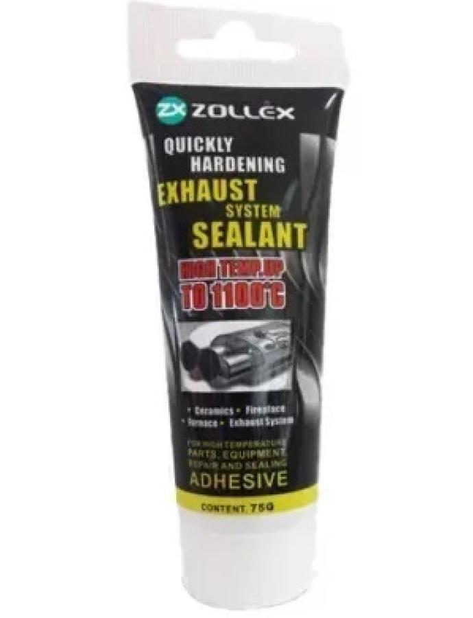 Клей-цемент для выхлопных систем ZOLLEX 75 г — термостойкий состав до 1100°C для ремонта и герметизации выхлопной системы.