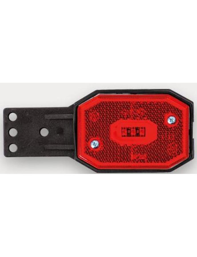 Lampă de gabarit FT-001 CII LED culoare roșie cu suport plat și reflector