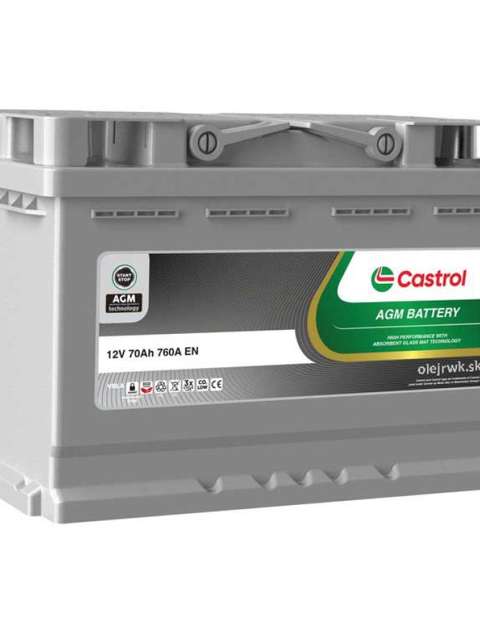 Acumulator CASTROL 70 Ah AGM 278×175×190