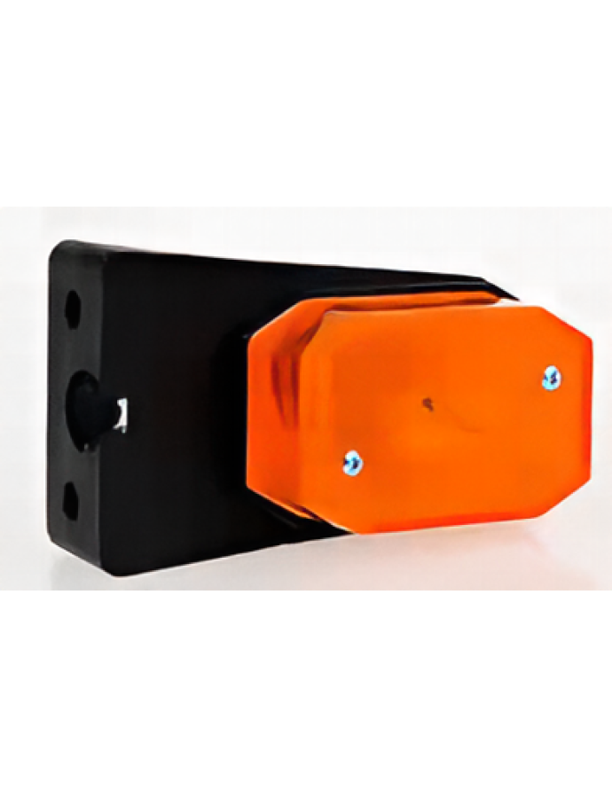 Lampă de gabarit FT-001 ZI culoare galbenă cu suport unghiular și reflector