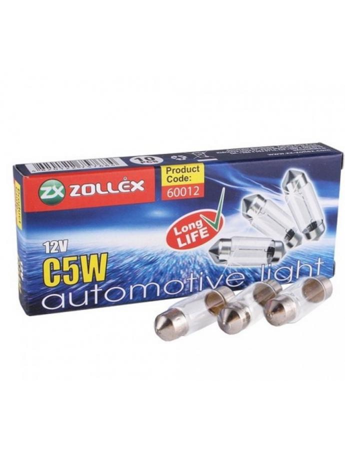 Лампа автомобильная C5W 12В 35мм Zollex — купить