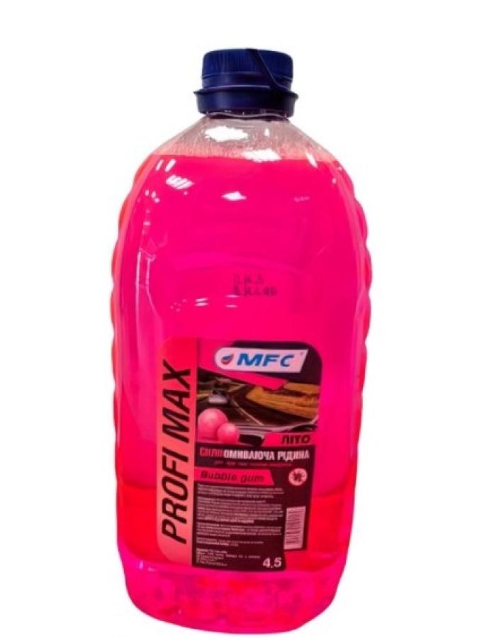Омыватель стекол Profi Max Bubble Лето 4,5 л — летняя жидкость для очистки автомобильных стекол с приятным ароматом.