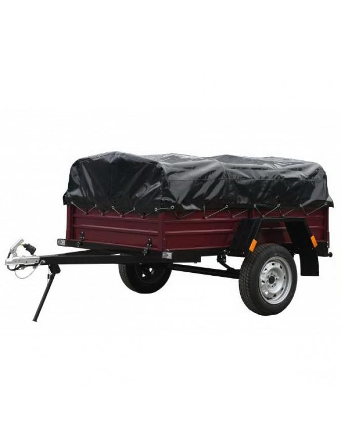 Прицеп автомобильный Корида 2.15*1.30 красный — надежное решение для транспортировки товаров и материалов с высокими эксплуатационными характеристиками.