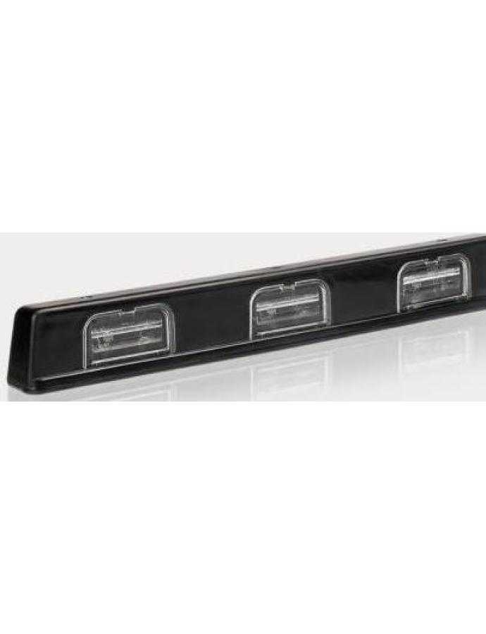 Lampă FTP-158 iluminare număr de înmatriculare carcasă neagră cu cablu fără bec — lampă de iluminare plăcuță de înmatriculare pentru camioane și remorci.