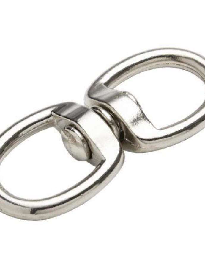 Vârtej dublu Nr. 8 — element de fixare robust pentru prevenirea răsucirii firelor și lanțurilor.
