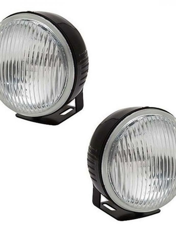 Faruri suplimentare de culoare albă (2 bucăți), H3, 12V, 55W, diametru 90 mm <DK>