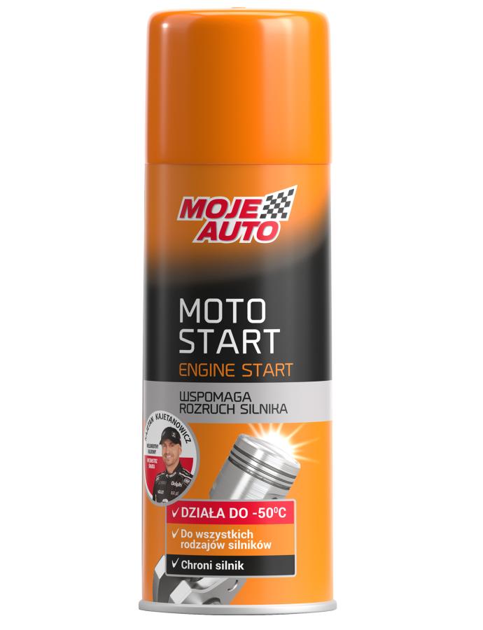 Starter rapid Moje Auto Moto Start Engine 400 ml 19553 — spray pentru pornire la rece a motorului, facilitează startul la temperaturi scăzute.