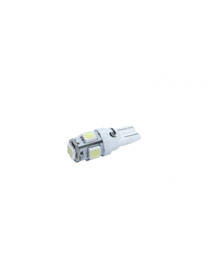 Светодиодная лампа T10 5SMD W5W 12V белая для габаритов и панели приборов TEMPEST