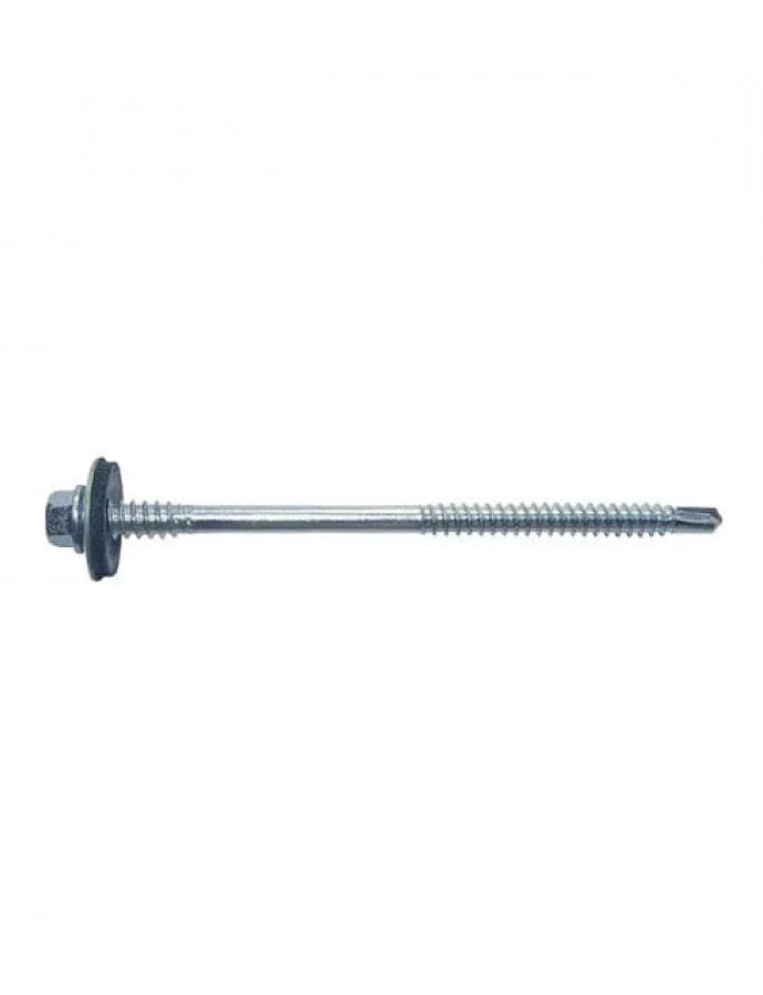 Șurub 6,3/5,5×100 mm pentru panouri sandwich cu cap hexagonal.