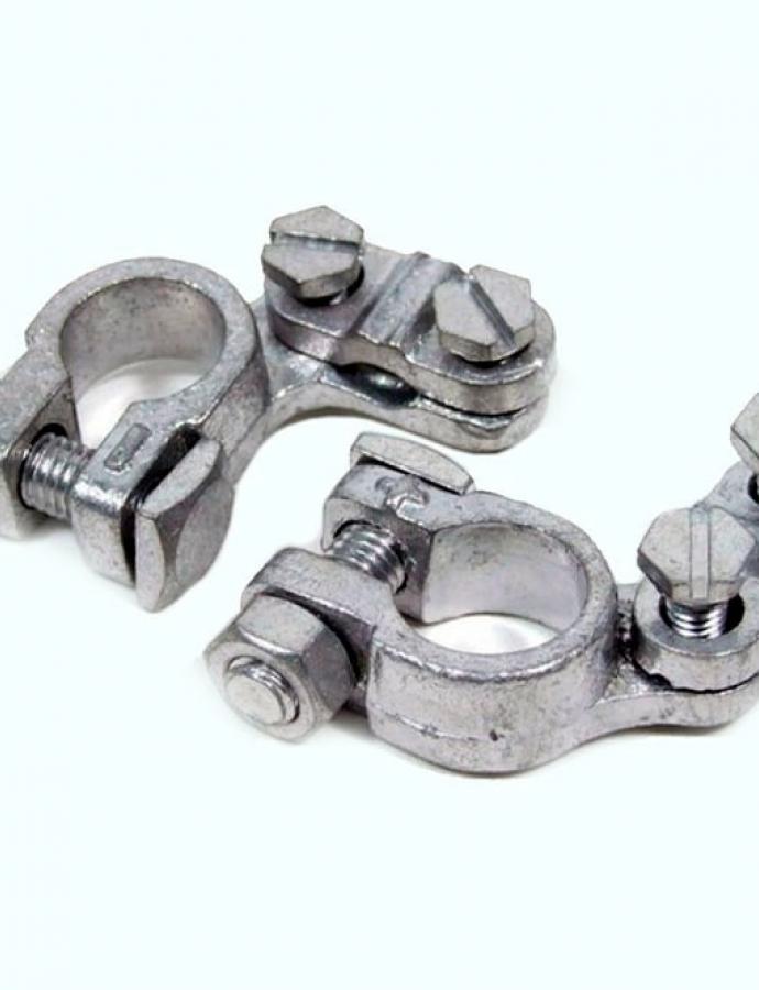 Borne baterie din cupru 2 buc