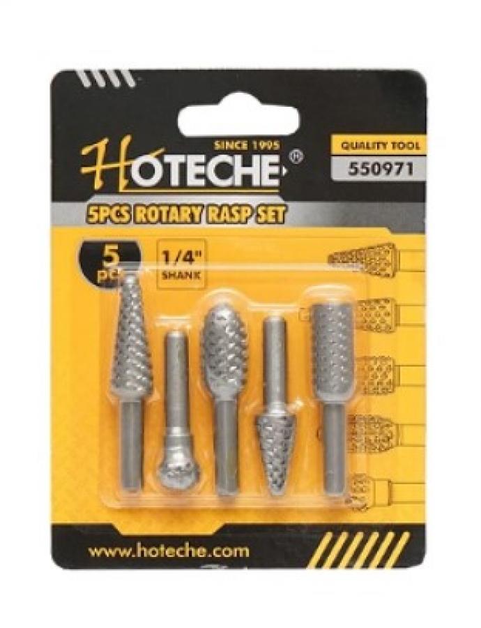 Set de freze Hoteche pentru lemn și metal, coadă 1/4", 5 bucăți.