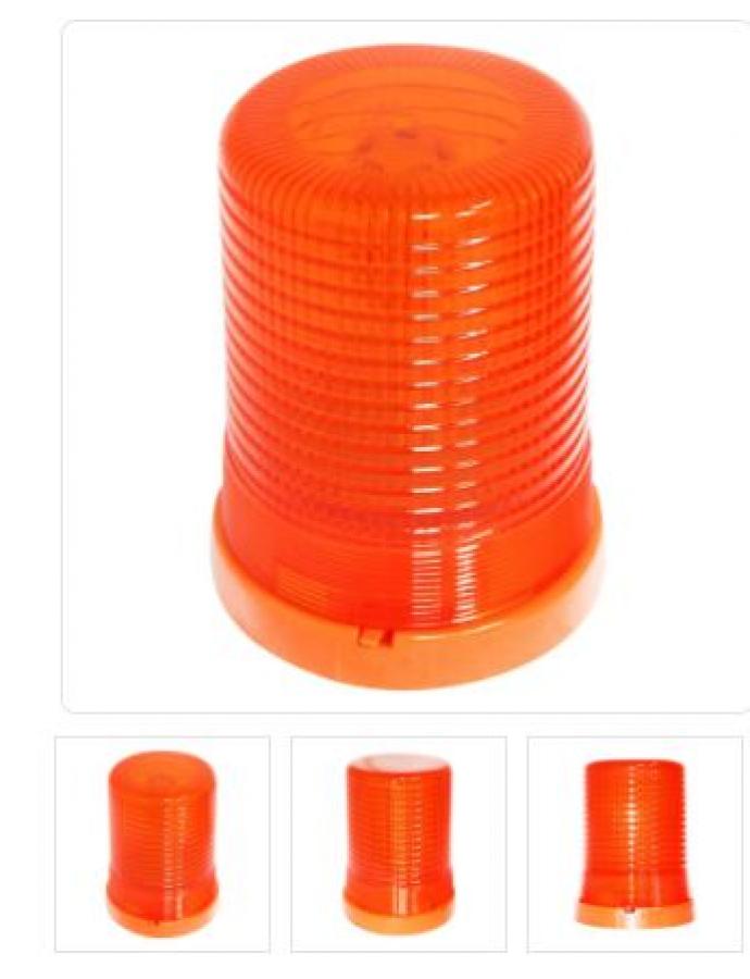 Маяк проблесковый желтый 12-24в (LED)