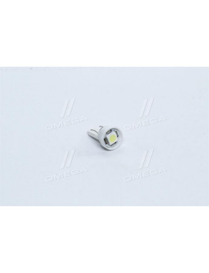 Лампа LED б/ц габарит и панель приборов T10-1 SMD (size 5050) 24V WHITE <TEMPEST>