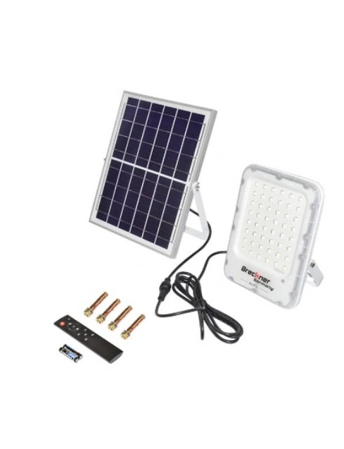 Lumină LED 10W cu panou solar de 12W pentru iluminat exterior și grădină, încărcare cu energie solară.